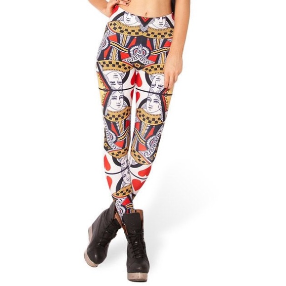 Blackmilk Pants - Blackmilk queen of hearts toasties